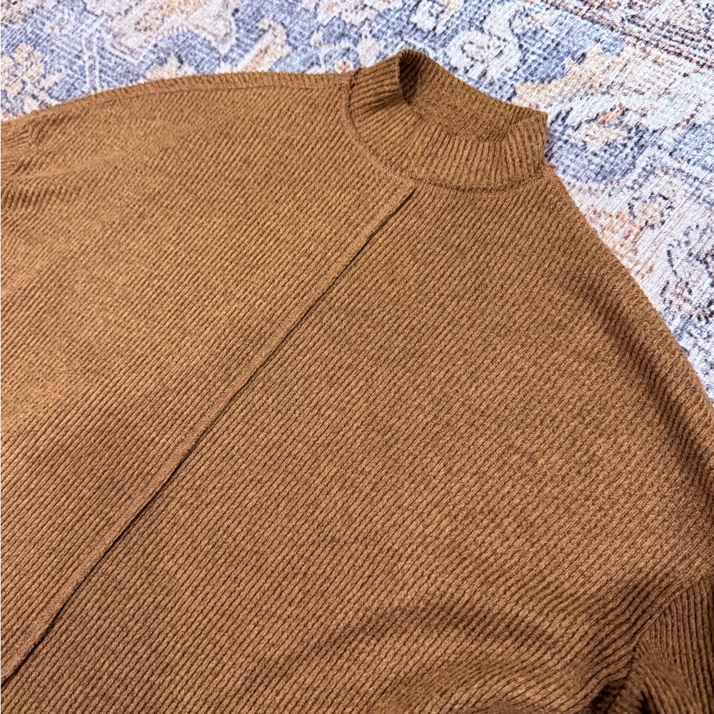 SO Warm Brown Ribbed Sweater - Picture 2 of 4